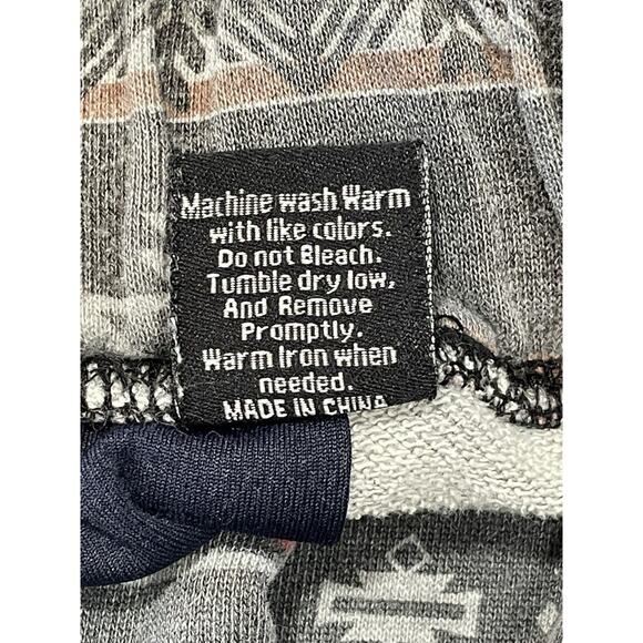 Beautiful Giant Jogger Men’s Large Gray Pull On Southwestern Aztec Sweatpants - Picture 13 of 13